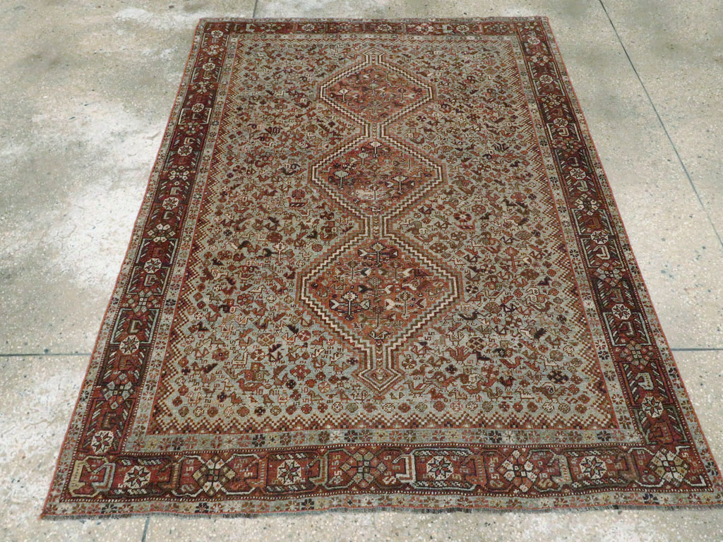 Antique Persian Afshar Rug, No.23373 - Galerie Shabab