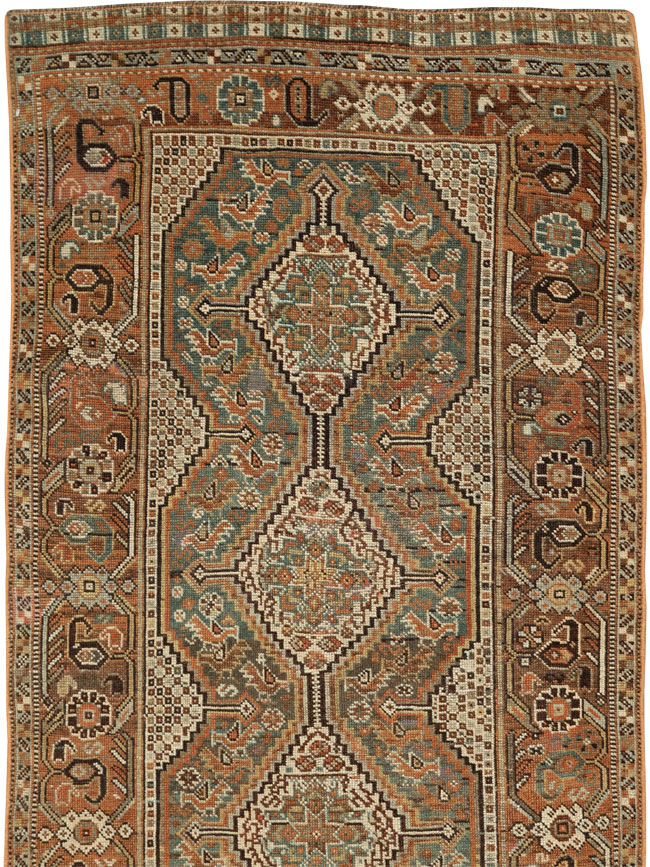 Antique Persian Shiraz Runner, No.23376 - Galerie Shabab