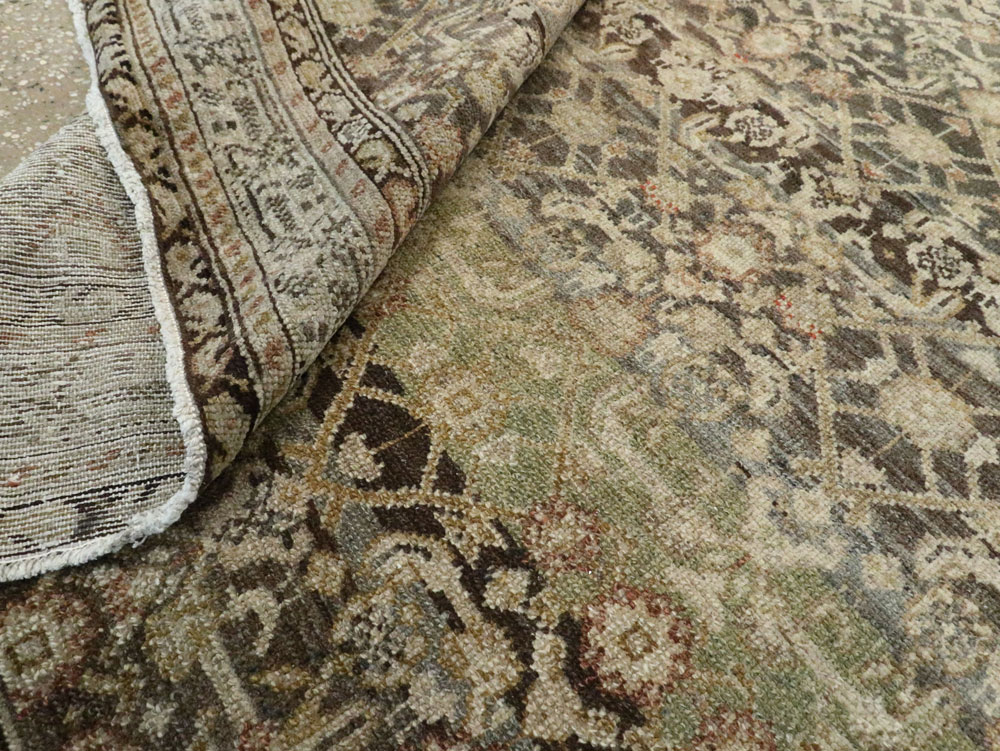 Vintage Persian Malayer Gallery Carpet, No.23384 - Galerie Shabab
