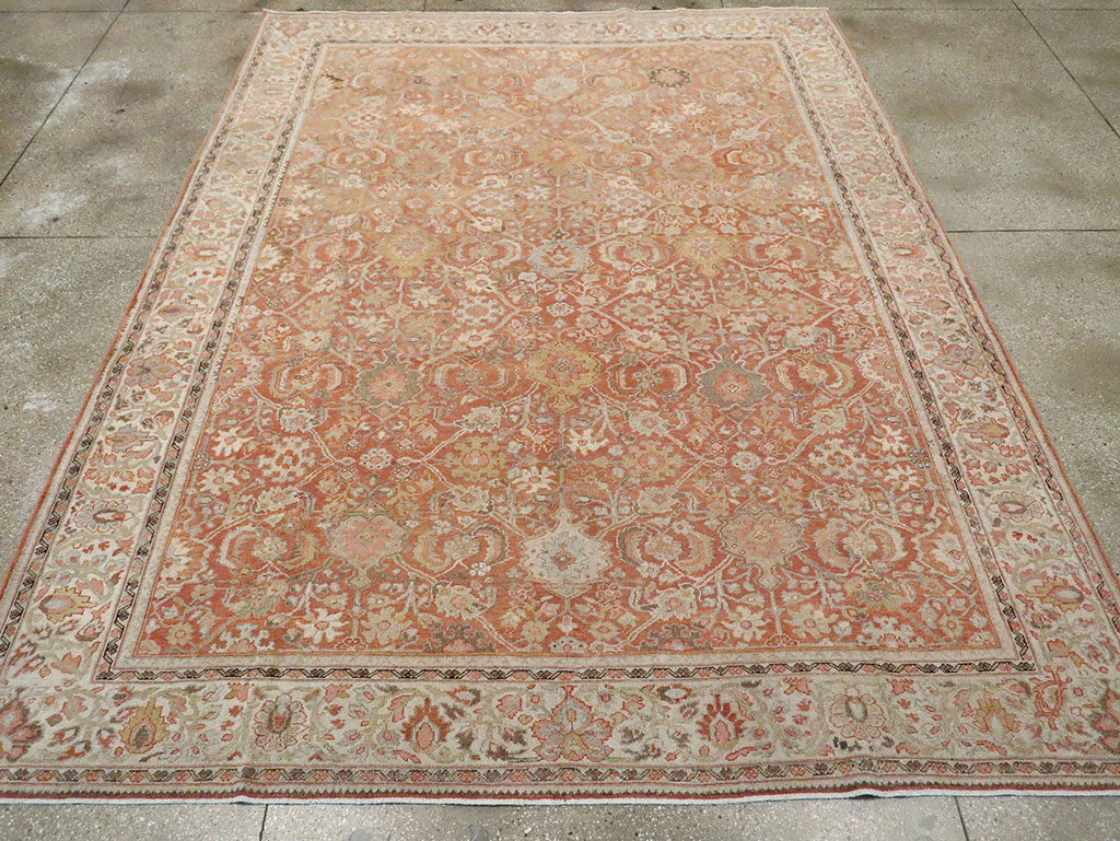 Antique Persian Mahal Room Size Carpet, No.23388 - Galerie Shabab