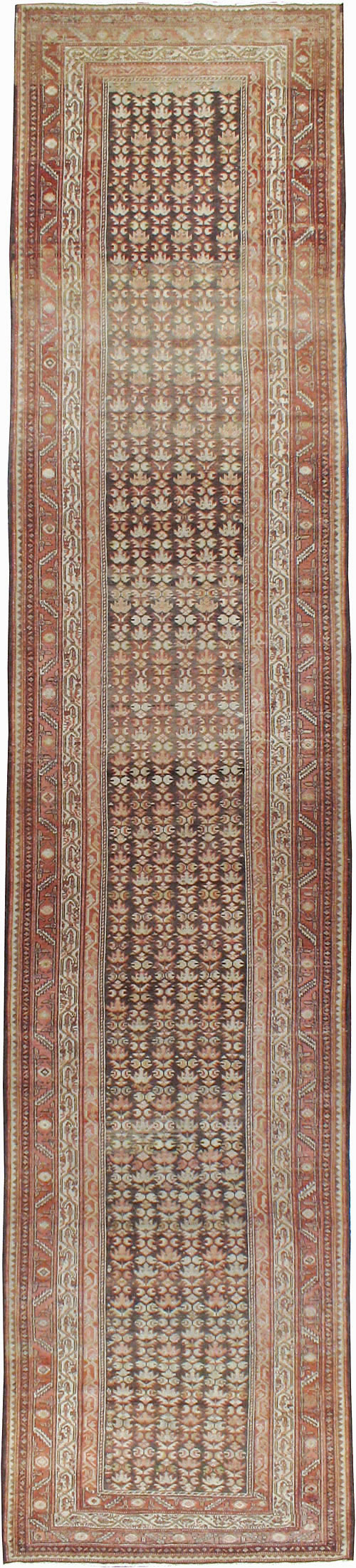 Vintage Persian Malayer Wide Gallery Runner, No.23396 - Galerie Shabab