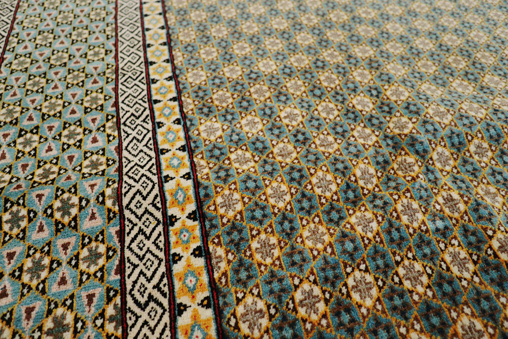 Vintage Persian Quom Modernist Rug, No.23407 - Galerie Shabab