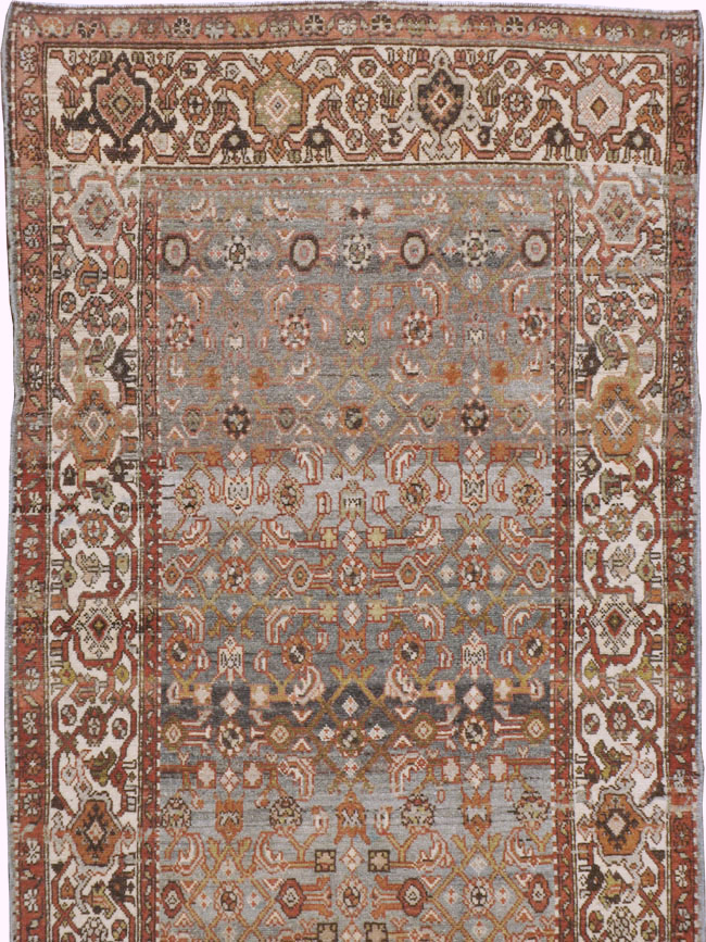 Vintage Persian Malayer Gallery Runner, No.23408 - Galerie Shabab