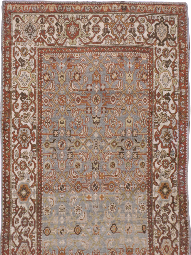 Vintage Persian Malayer Gallery Runner, No.23408 - Galerie Shabab