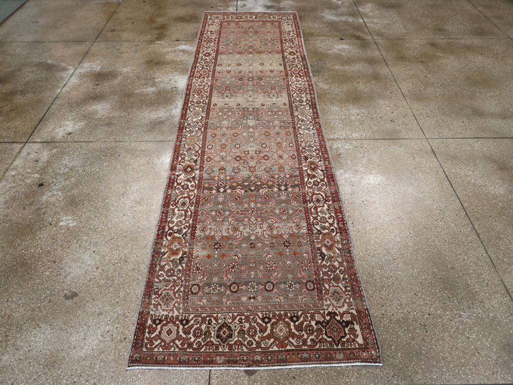 Vintage Persian Malayer Gallery Runner, No.23408 - Galerie Shabab