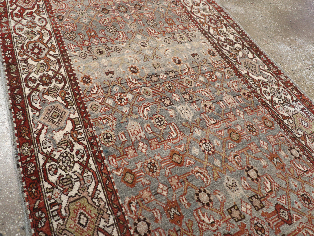 Vintage Persian Malayer Gallery Runner, No.23408 - Galerie Shabab
