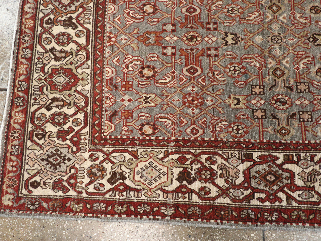 Vintage Persian Malayer Gallery Runner, No.23408 - Galerie Shabab