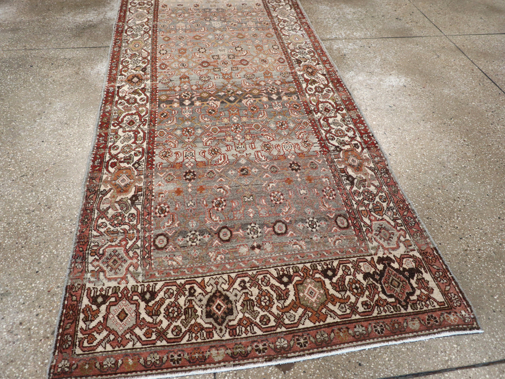 Vintage Persian Malayer Gallery Runner, No.23408 - Galerie Shabab