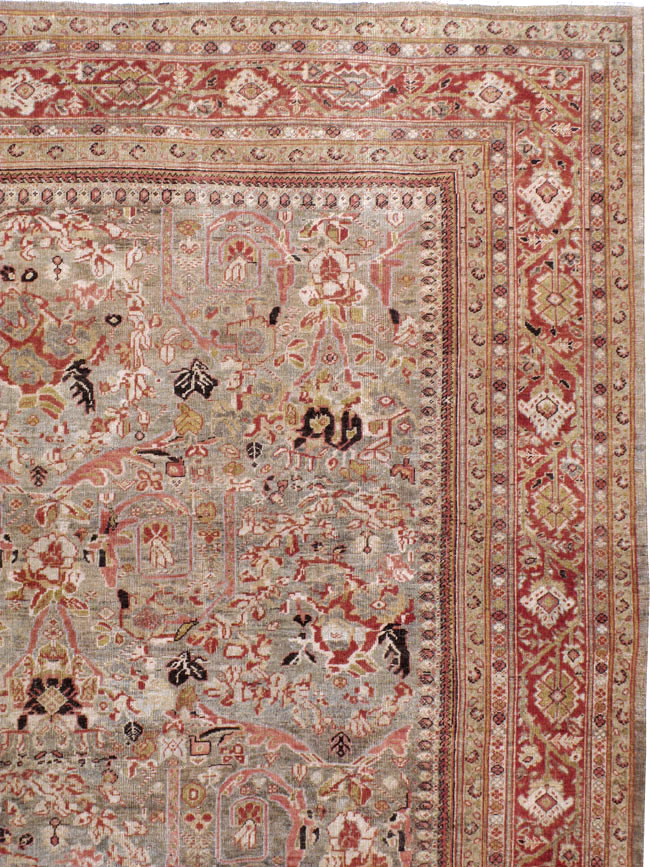 Antique Persian Mahal Carpet, No.23414 - Galerie Shabab