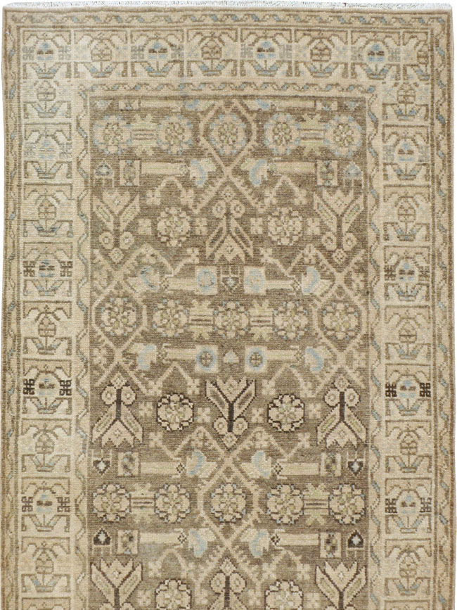 Vintage Persian Malayer Gallery Runner, No.23417 - Galerie Shabab
