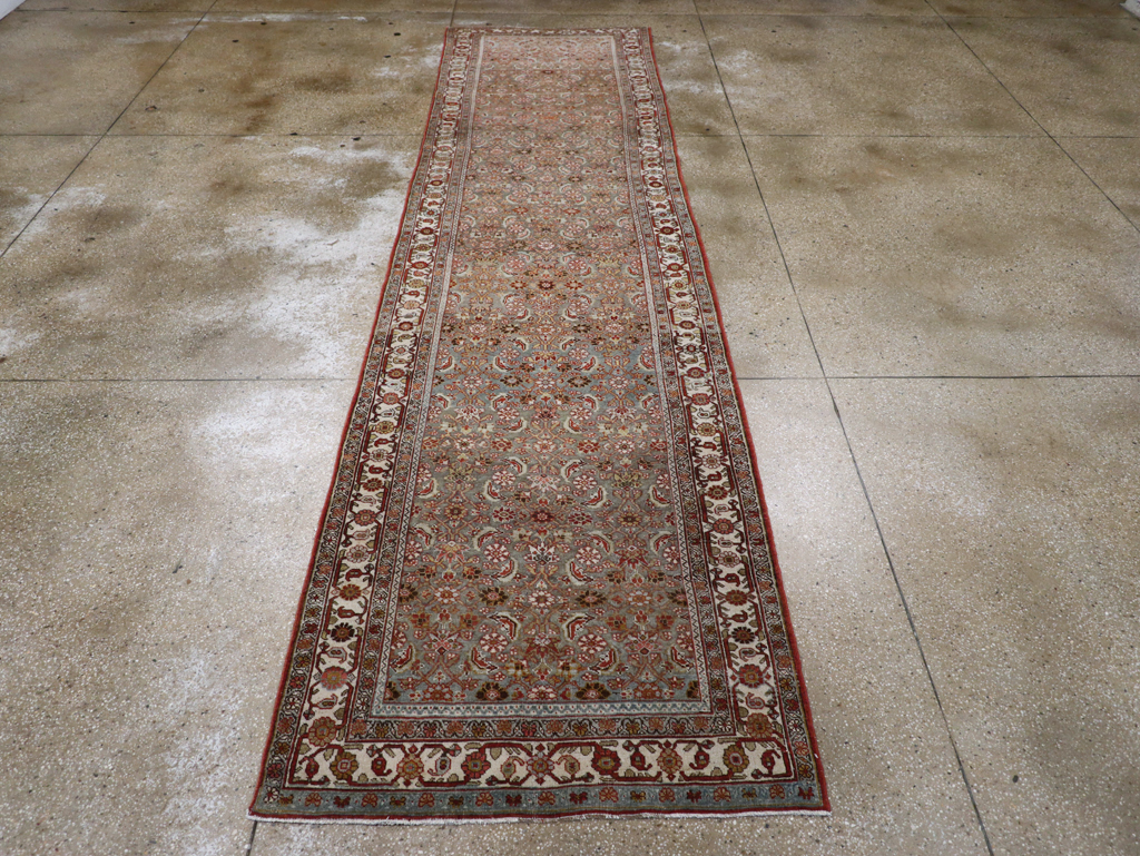 Vintage Persian Malayer Gallery Runner, No.23418 - Galerie Shabab