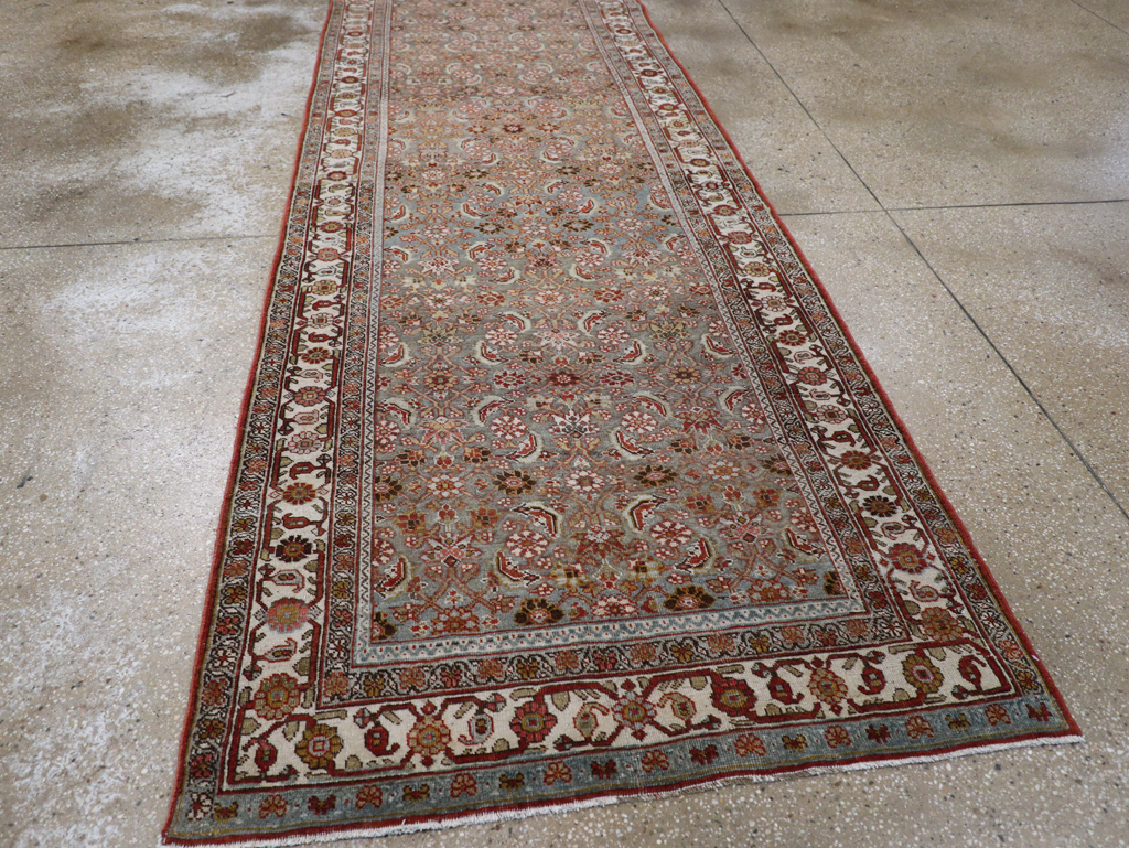 Vintage Persian Malayer Gallery Runner, No.23418 - Galerie Shabab