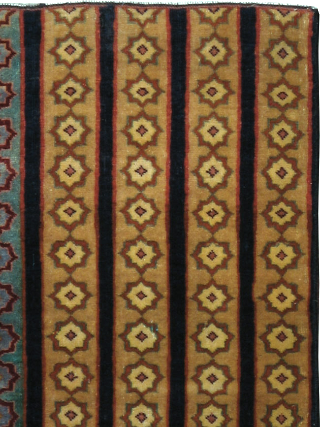 Vintage Persian Kashan Modernist Rug, No.23420 - Galerie Shabab