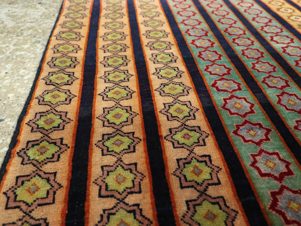 Vintage Persian Kashan Modernist Rug, No.23420 - Galerie Shabab