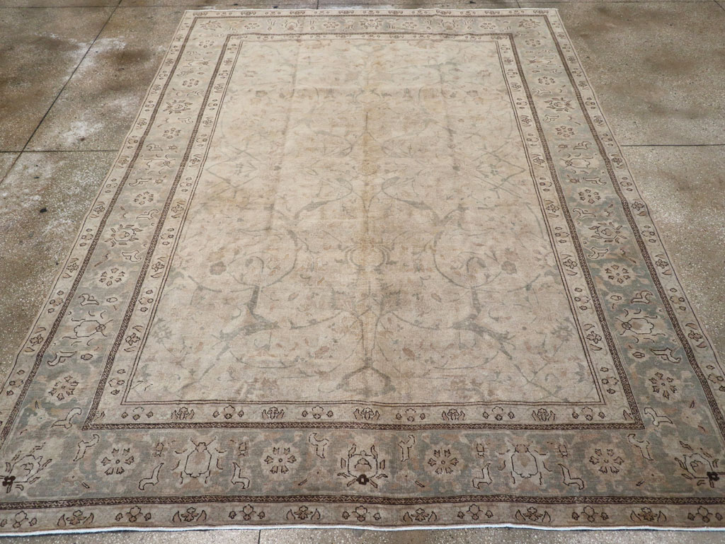 Antique Persian Tabriz Carpet, No.23422 - Galerie Shabab