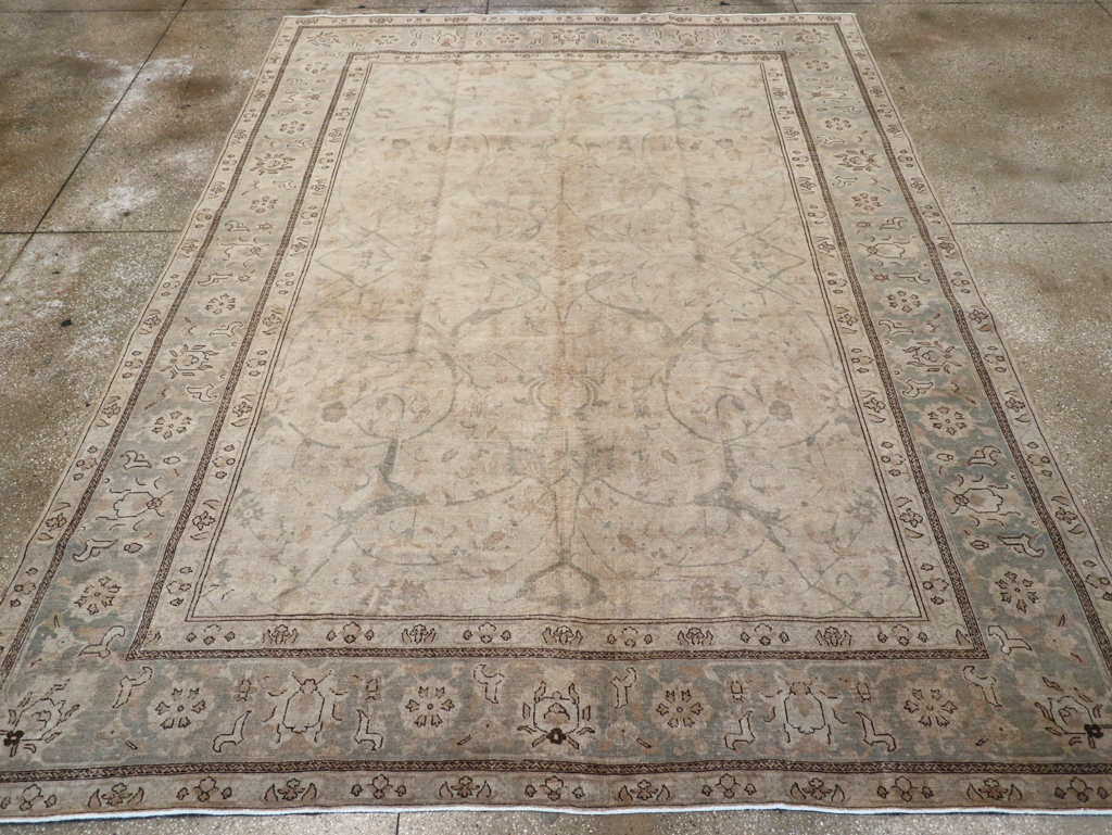 Antique Persian Tabriz Carpet, No.23422 - Galerie Shabab