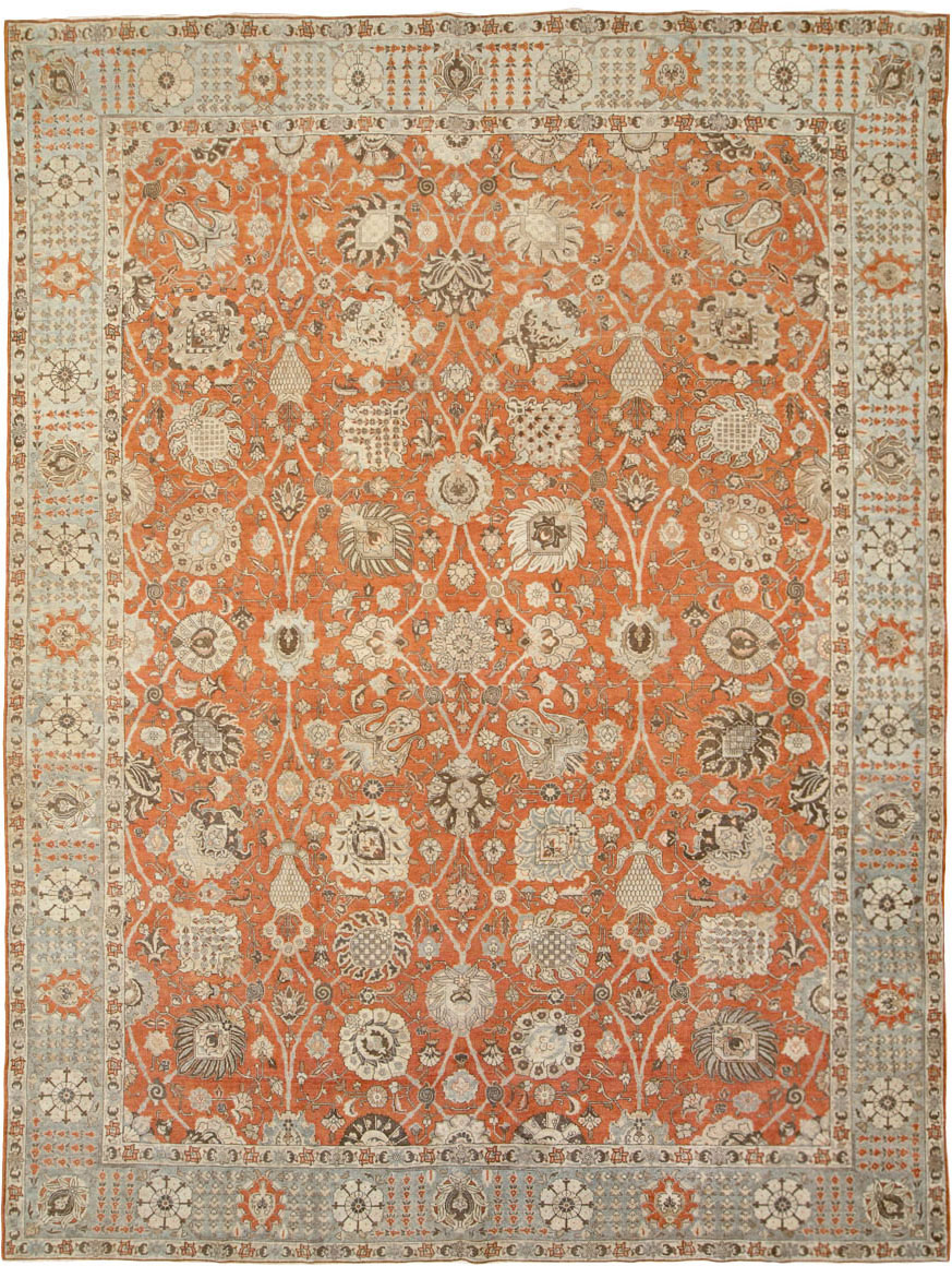Antique Persian Tabriz Carpet, No.23423 - Galerie Shabab