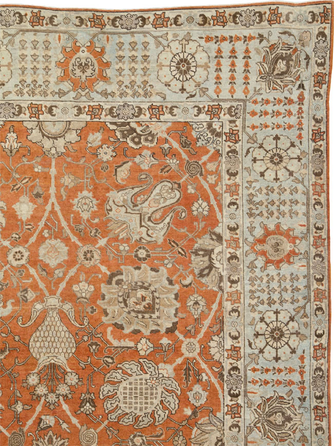 Antique Persian Tabriz Carpet, No.23423 - Galerie Shabab