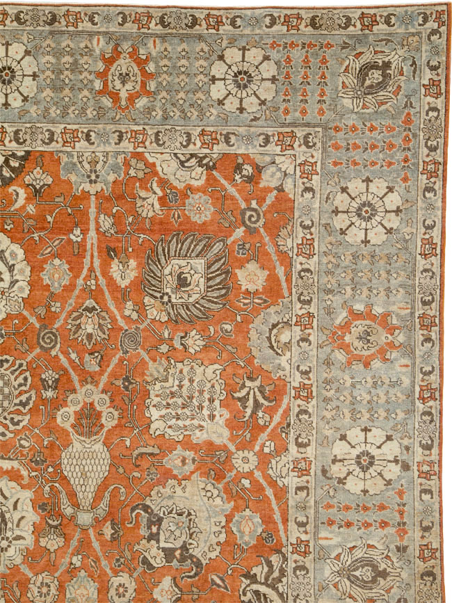 Antique Persian Tabriz Carpet, No.23423 - Galerie Shabab
