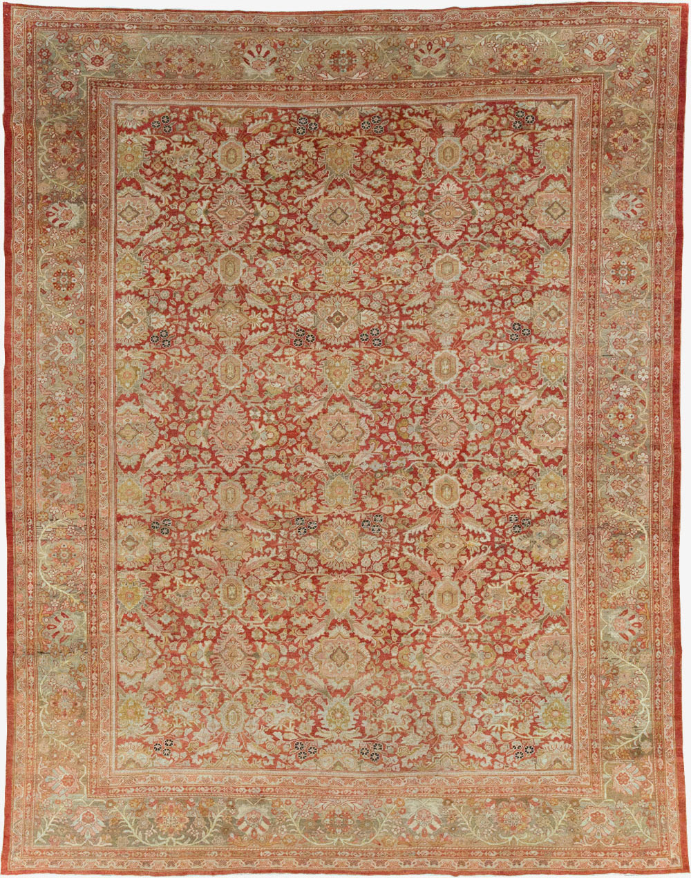 Antique Persian Mahal Carpet, No.23424 - Galerie Shabab