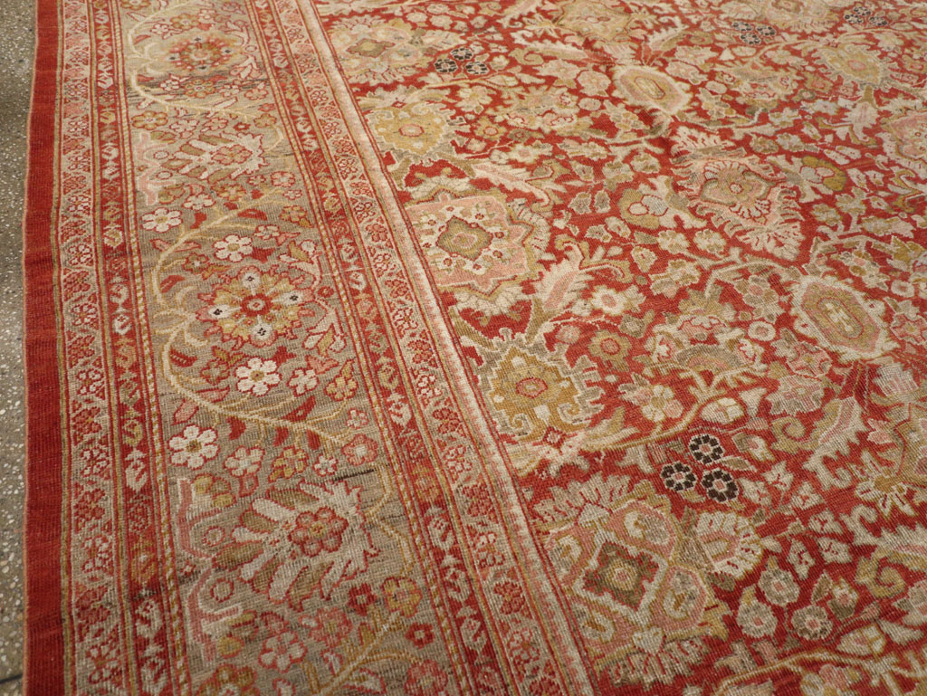 Antique Persian Mahal Carpet, No.23424 - Galerie Shabab