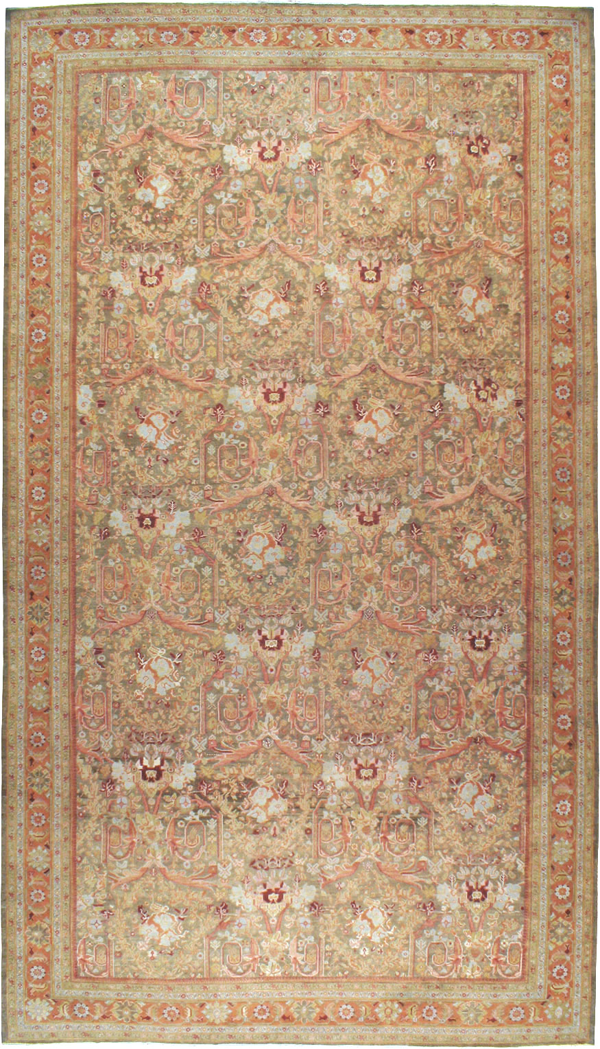Antique Persian Mahal Carpet, No.23425 - Galerie Shabab