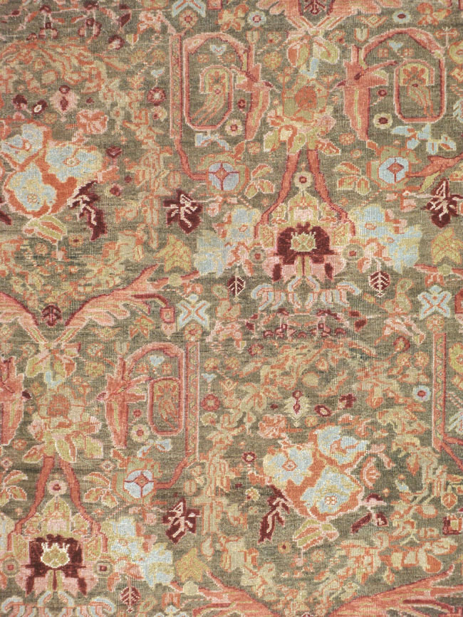 Antique Persian Mahal Carpet, No.23425 - Galerie Shabab