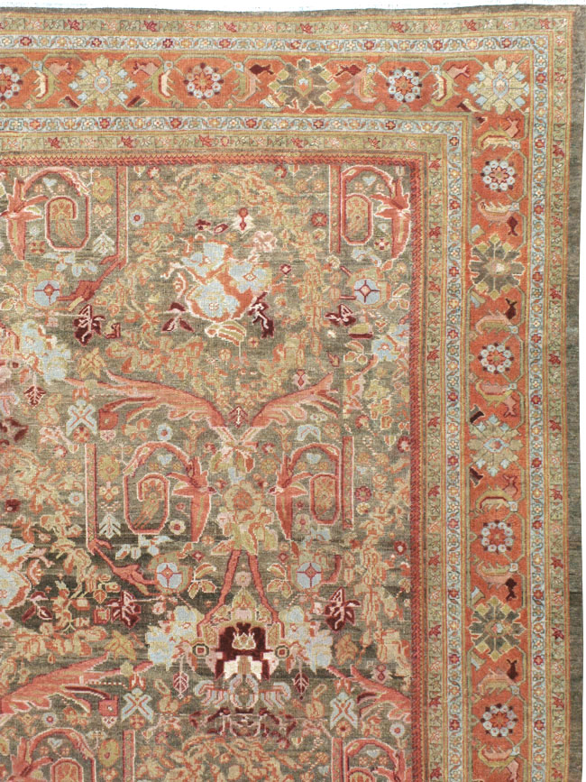 Antique Persian Mahal Carpet, No.23425 - Galerie Shabab