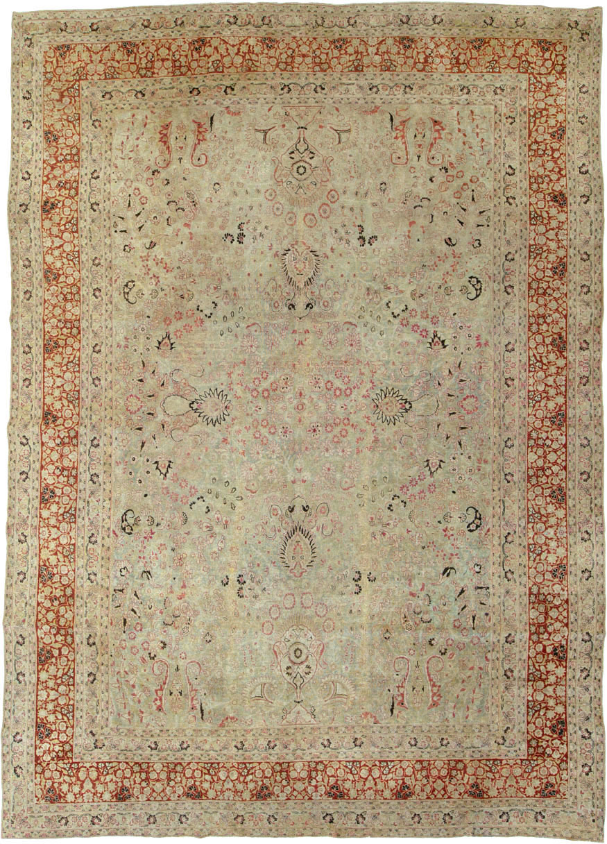 Antique Persian Mashad Carpet, No.23426 - Galerie Shabab
