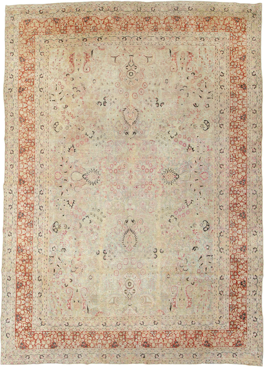 Antique Persian Mashad Carpet, No.23426 - Galerie Shabab