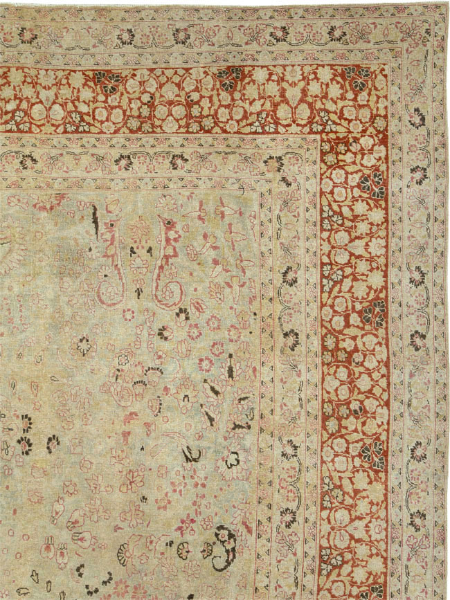 Antique Persian Mashad Carpet, No.23426 - Galerie Shabab