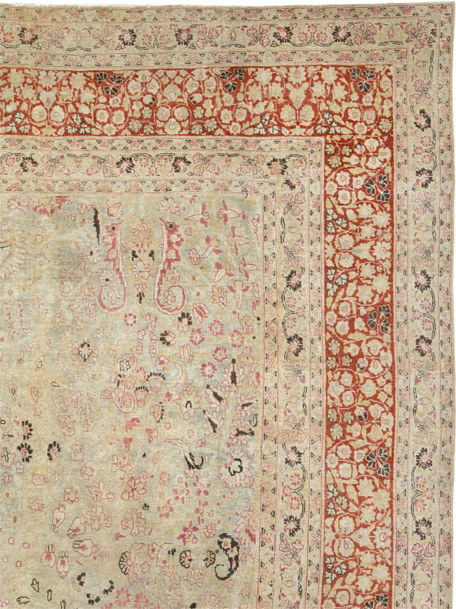 Antique Persian Mashad Carpet, No.23426 - Galerie Shabab