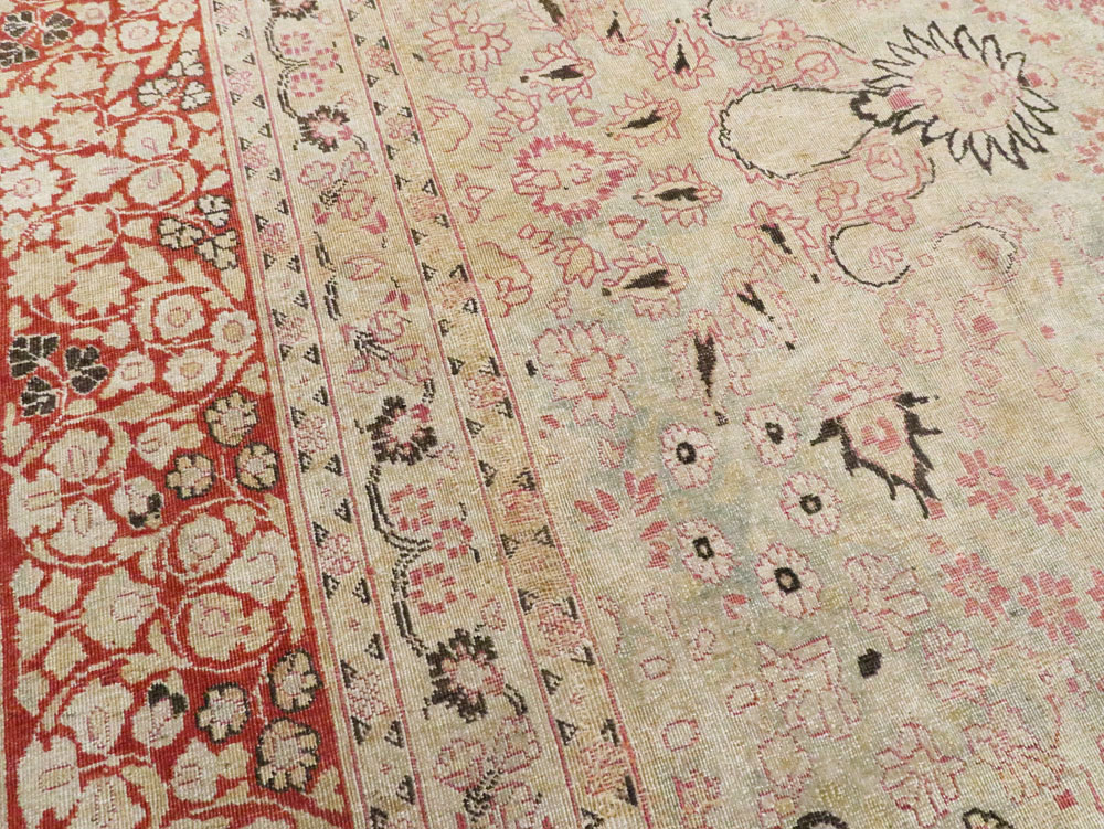 Antique Persian Mashad Carpet, No.23426 - Galerie Shabab