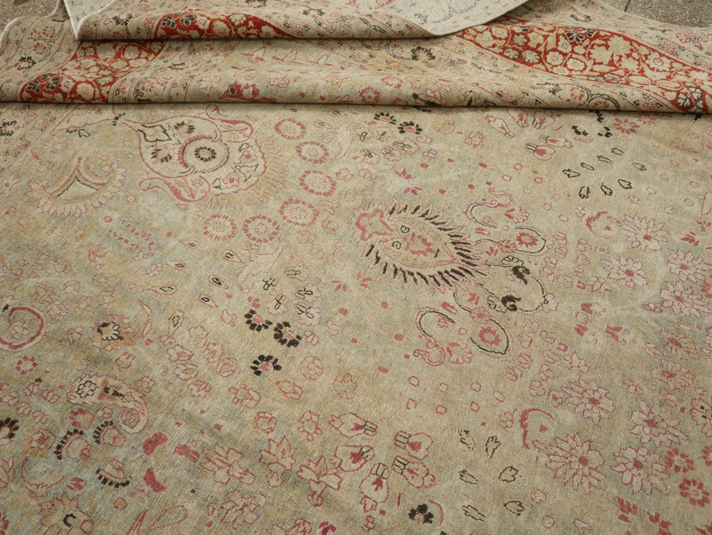 Antique Persian Mashad Carpet, No.23426 - Galerie Shabab