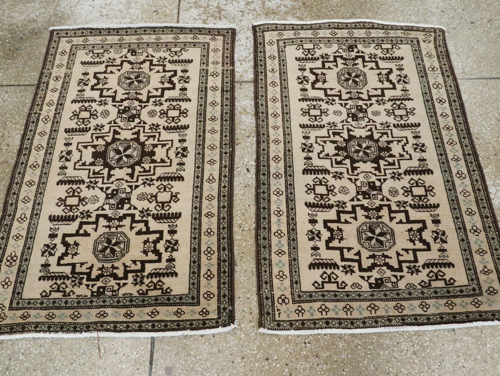 Vintage Persian Tabriz Rug (Pair: 1 of 2), No.23428 - Galerie Shabab