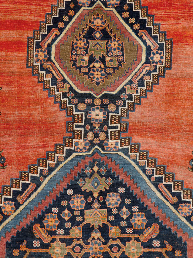 Antique Persian Bidjar Square Carpet, No.23433 - Galerie Shabab