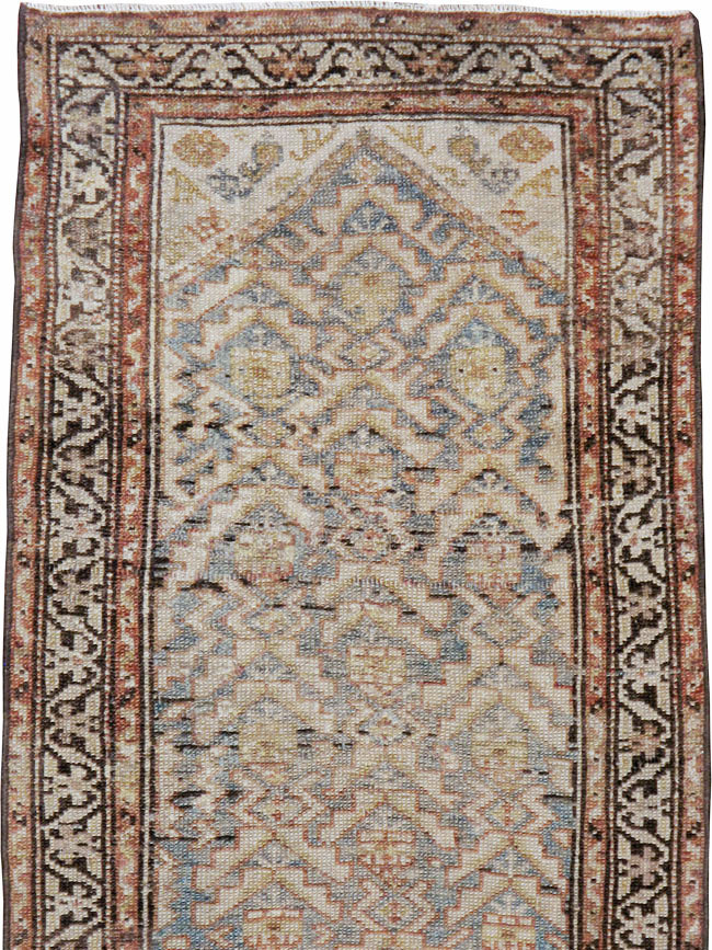 Vintage Persian Malayer Runner, No.23434 - Galerie Shabab