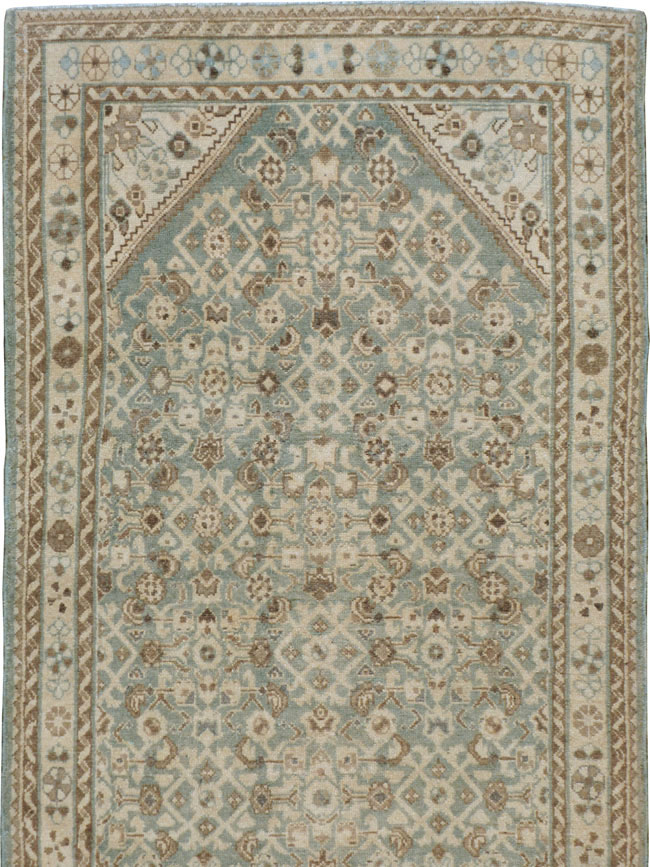 Vintage Persian Malayer Gallery Runner, No.23435 - Galerie Shabab