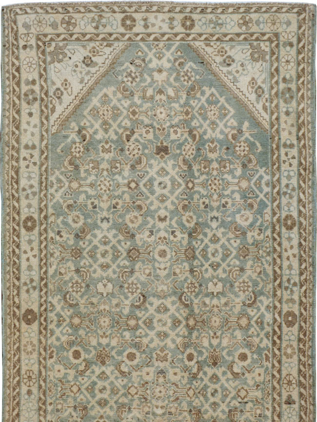 Vintage Persian Malayer Gallery Runner, No.23435 - Galerie Shabab