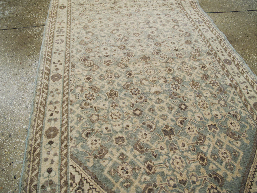 Vintage Persian Malayer Gallery Runner, No.23435 - Galerie Shabab