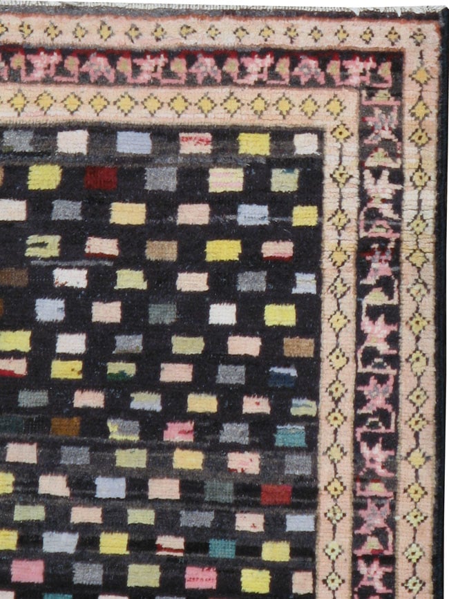 Vintage Persian Hamadan Modernist Rug, No.23444 - Galerie Shabab