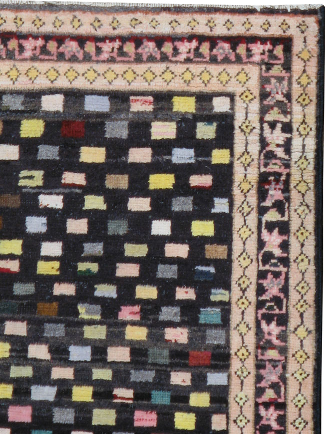 Vintage Persian Hamadan Modernist Rug, No.23444 - Galerie Shabab