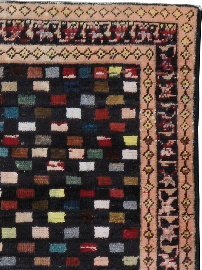 Vintage Persian Hamadan Modernist Rug, No.23444 - Galerie Shabab