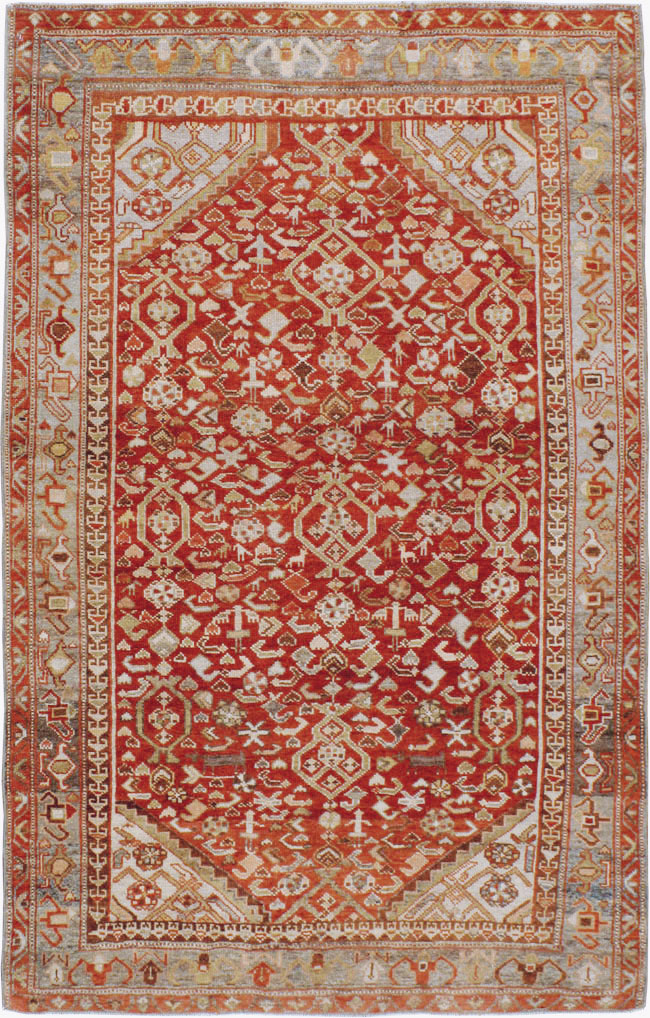 Vintage Persian Malayer Rug, No.23454 - Galerie Shabab