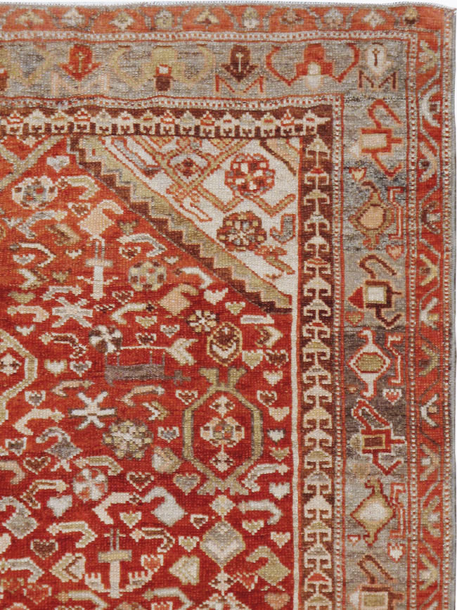 Vintage Persian Malayer Rug, No.23454 - Galerie Shabab