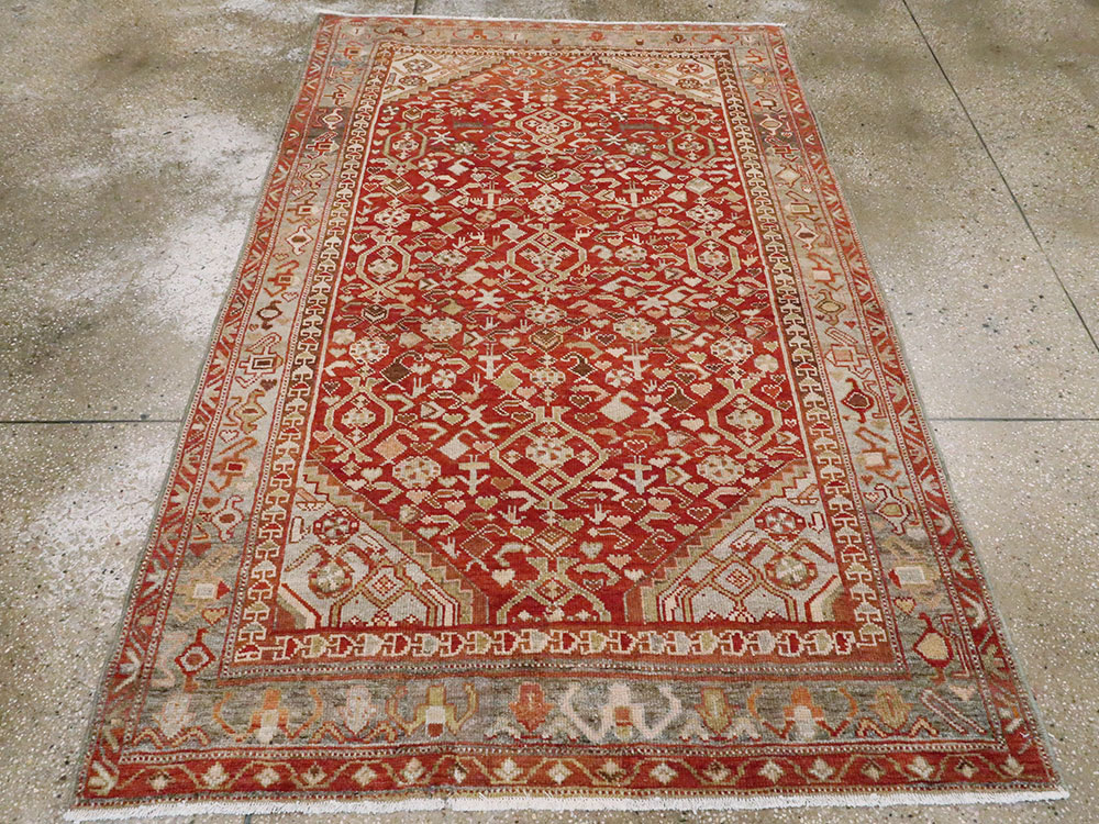 Vintage Persian Malayer Rug, No.23454 - Galerie Shabab