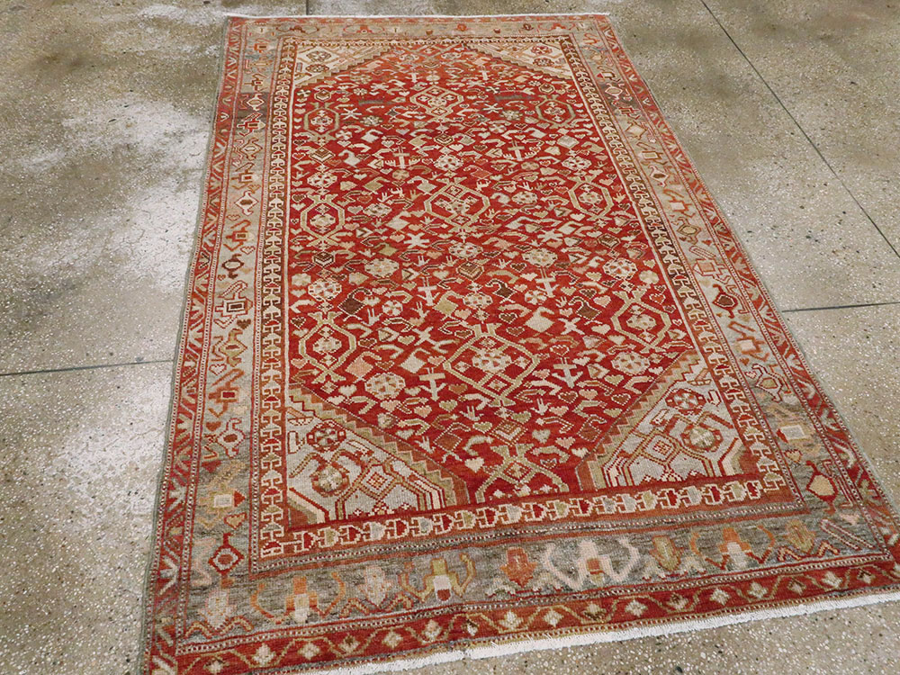 Vintage Persian Malayer Rug, No.23454 - Galerie Shabab