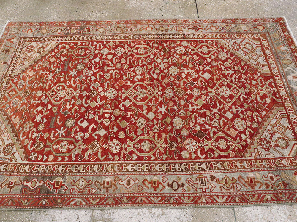 Vintage Persian Malayer Rug, No.23454 - Galerie Shabab