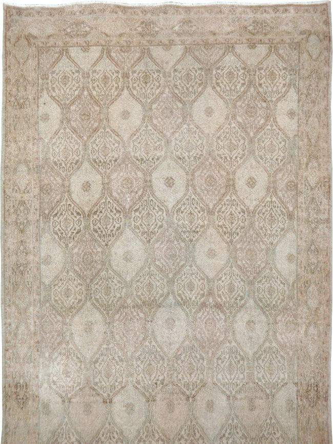 Vintage Persian Mashad Gallery Runner, No.23457 - Galerie Shabab