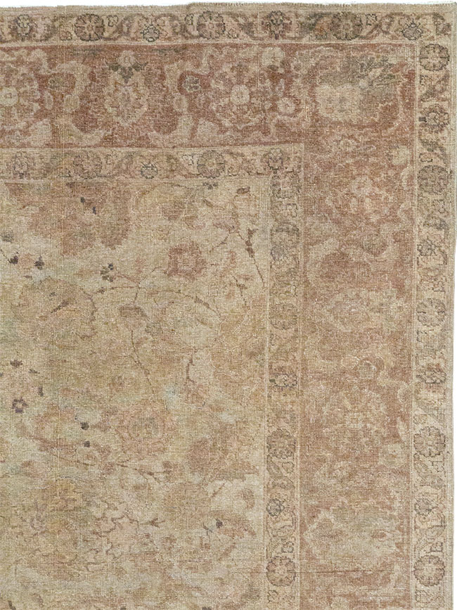 Antique Persian Tabriz Small Room Size Carpet, No.23458 - Galerie Shabab